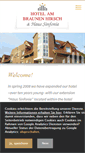 Mobile Screenshot of hotelambraunenhirsch.de